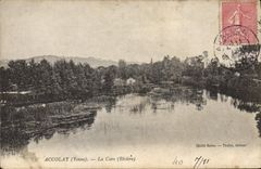 CPA Accolay (Yonne) La Cure (Riviere)