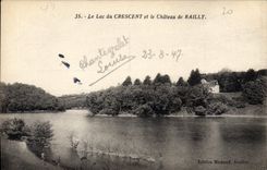 CPA Le Lac de Crescent et le Chateau de Railly