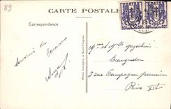 CPA Environ de Bleneau Etang de la Cahaudirie