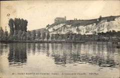 CPA Saint Martin du Tertre (Yonne) L'Yonne et la Chapelle