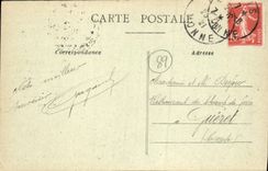 CPA Environ de Sens Eglise de Saint Martin du Tertre Le petit cochon du Martinot