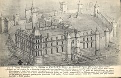CPA L'Yonne Historique Le Chateau de Vallery