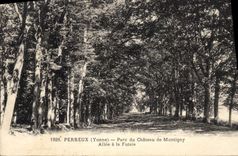 CPA Perreux (Yonne) Parc du Chateau de Montigny