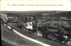 CPA Merry sur Yonne Un coin de la Vallee de l'Yonne prise du Chateau de la Tour 