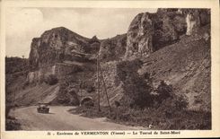 CPA Environs de Vermenton Yonne Le Tunnel de Saint More 