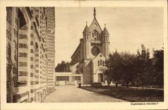 CPA Monastere de Sainte Colombe les Sens Facade de l'Eglise 