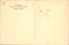 CPA Monastere de Sainte Colombe les Sens Facade de l'Eglise