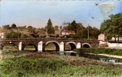 CPA Guillon Yonne Le Pont sur le Serein 