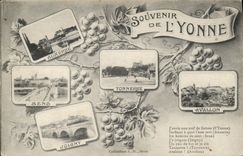 CPA Souvenir de l'Yonne  Sens Tonnerre Joigny Avallon Auxerre