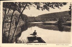 CPA Blannay Paysage sur la Cure 