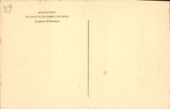 CPA Monastere de Sainte Colombe les Sens La porte d'honneur