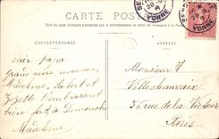 CPA Environs de Sens Un coin du Paron 