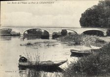 CPA Les Bords de l'Yonne au Pont de Champigny 