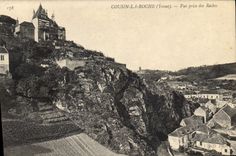 CPA Cousin la Roche Yonne Vue prise des Roches 