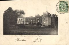 CPA Chateau de Fleurigny Facade interieure et Chapelle 