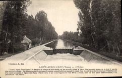 CPA Saint Aubin Cezy Yonne L'Ecluse 