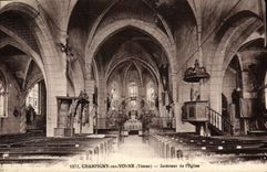 CPA Champigny sur Yonne Yonne Interieur de l'Eglise 