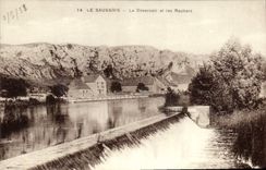 CPA Le Saussois Le Deversoir et les Rochers 