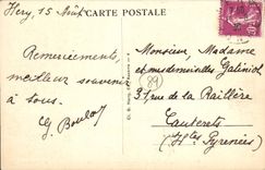 CPA Hery Yonne Une Chute sur le Serein 