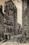 CPA St Bris Yonne Eglise Facade laterale et Clocher 