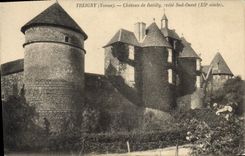 CPA Treigny Yonne Chateau de Ratilly cote Sud Ouest XII siecle 