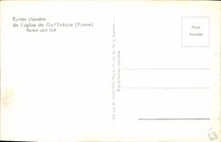 CPA Ruines classees de l'eglise de Gy l'Eveque Yonne Portail cote Sud 