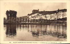 CPA Saint Martin du Tertre Yonne L'Yonne et la Chapelle 
