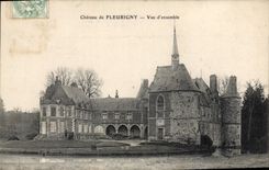 CPA Chateau de Fleurigny Vue d'ensemble 