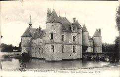 CPA Fleurigny Le Chateau Vue exterieure cote NE 