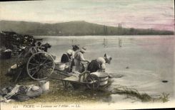 CPA Vichy Laveuse sur l'Allier Lavandieres