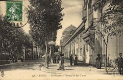 CPA Vichy Etablissement et Rue Lucas 