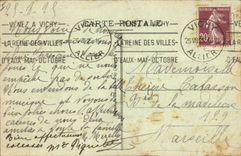 CPA Vichy Les Grands Parcs Allee Centrale 