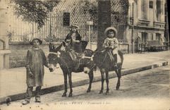 CPA Vichy Promenade a anes Ane Mule