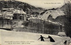 CPA Briancon et ses Forts Vue du Nord Ouest Effet de Neige 