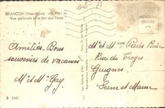 CPA Briancon Htes Alpes Vue generale et le fort des Tetes 