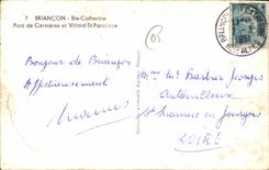 CPA Briancon Ste Catherine Pont de Cervieres et Villard St Pancrace 