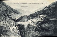 CPA Briancon Pont d'Asfeld Route du Fort des Tetes 
