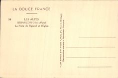 CPA Briancon Htes Alpes La Porte de Pignerol et l'Eglise 