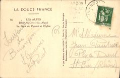 CPA Briancon Htes Alpes La Porte de Pignerol et l'Eglise 