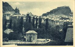 CPA Dauphine Briancon les Remparts l'Eglise et le Fort du Chateau 