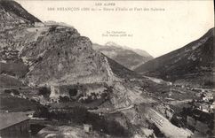 CPA Briancon Route d'Italie et Fort des Salettes 