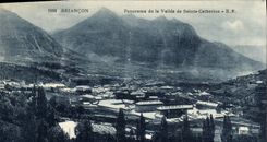 CPA Briancon Panorama de la Vallee de Sainte Catherine 