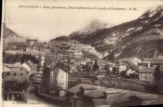 CPA Briancon Vue generale Ste Catherine et route d'Embrun 