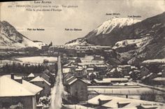 CPA Briancon sous la neige Vue generale Ville la plus elevee d'Europe 