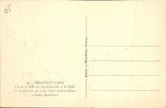 CPA Briancon Vue de la Ville sur Ste Catherine et la Vallee de la Durance 