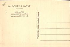 CPA Les Alpes Briancon Htes Alpes Vue generale 
