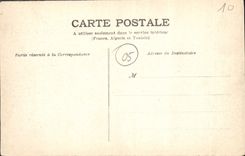 CPA Briancon Vue generale et dans le fond sommet du Chaberton 