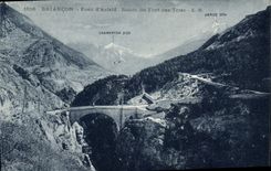 CPA Briancon Pont d'Asfeld Route du Fort des Tetes 