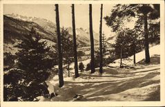 CPA Briancon Vue sur la Vallee du Lautaret l'Hiver 