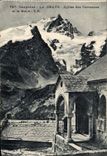 CPA Dauphine La Grave Eglise des Terrasses et la Meije 